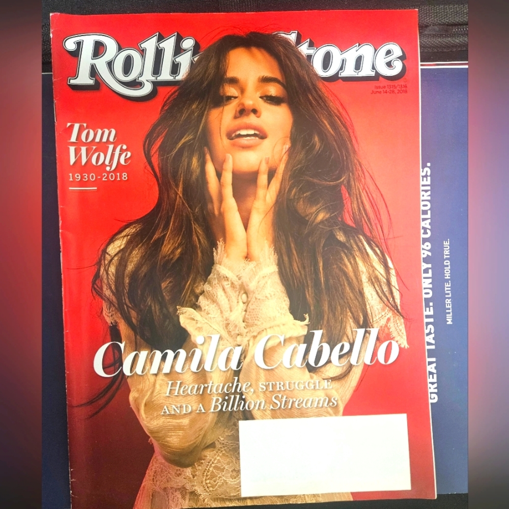 Rolling Stone Magazine June 2018 with Camila Cabello Cover